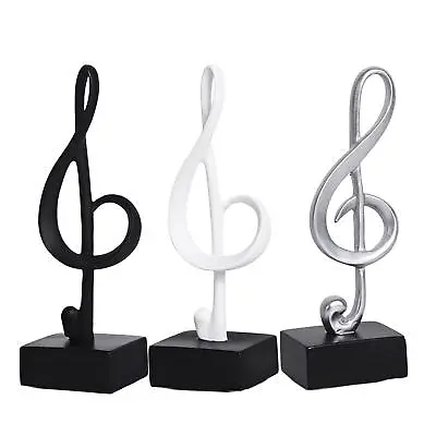 Nordic Music Note Figurine Statue Artwork Craft Decorative For Office Decoration • £9.35