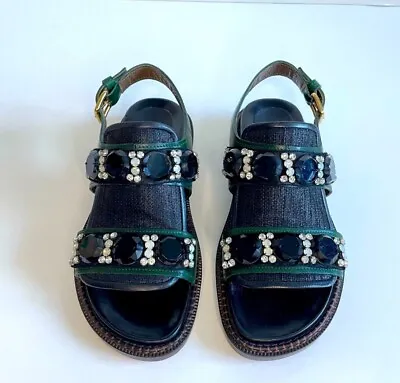 New $895 Marni Jewel Sandals Sz 37 • $195