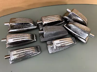 WFL LUDWIG Large Classic LUG CASING Parts 50s 60s Vtg Lot Of 8x D-Grade Chrome • $21