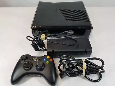Microsoft Xbox 360 S Console W/ Controller 250GB Hard Drive & Cords - Tested • $21.50