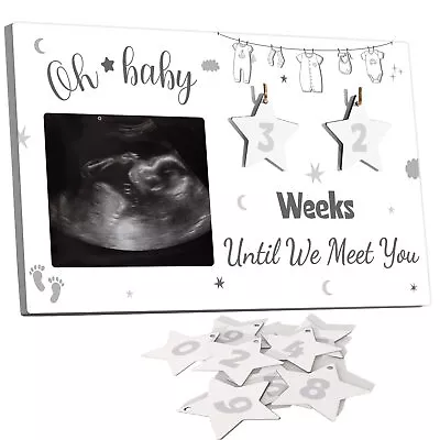 Sonogram Picture Frame Ultrasound Picture Frame With Baby Countdown Weeks Bab... • $27.44