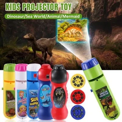 $8.69 • Buy Torch Night Projector Light Eductional Toy For 2-13 Years Old Kids Boy Girl Gift