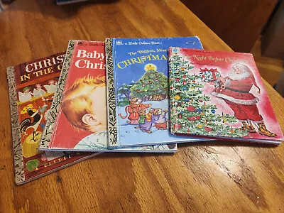 Lot Of 4x 1960s-70s Vintage Little Golden Books All Christmas Themed Etc... • $5.95