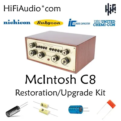 McIntosh  C8 C8s FULL Restoration Recap Repair Service Rebuild Kit Capacitor • $95