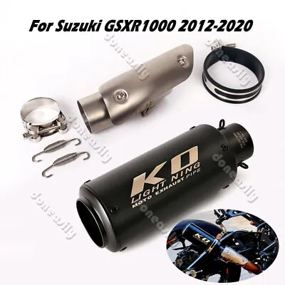 Motorcycle Exhaust Tips Silencer Mid Connect Pipe For Suzuki GSXR1000R 2012-2020 • $162.80