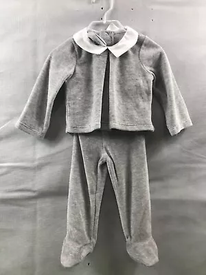 New Mud Pie 2 Piece Velour Sleeper 0-3 M New With Tags $34.99 Retail Free Ship • $20.88