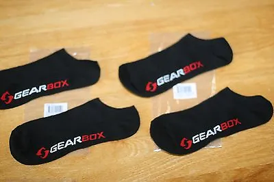 $13.95 • Buy Gearbox Socks, No-show Sock, Size L / Xl, Black Red White Color, 2 Pairs