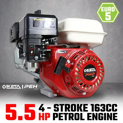 5.5HP OHV Petrol Engine Stationary Motor Horizontal Shaft Recoil Start • $199