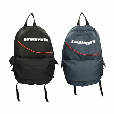 Unisex Mens Boys Lambretta School Work Shoulder Strap Backpack Rucksack Lam110 • £19.99