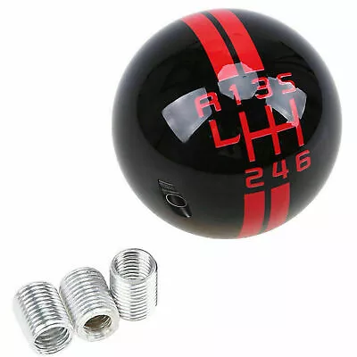 Fits Fitsd Mustang GT500 6 Speed Manual Gear Shift Knob Shifter Black Round Ball • $20.99