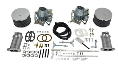 Empi 43-4430 Dual 40mm Kadron Style Carburetor Kit W/ Twist Linkage Vw Bug Buggy • $607.95