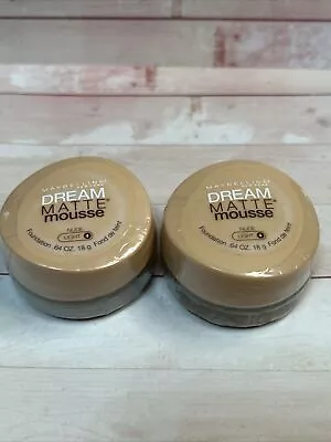 Lot Of 2-Maybelline Dream Matte Mousse Foundation ~ Nude / Light 4 • $15