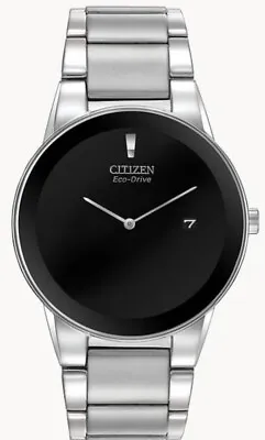 Citizen Eco-Drive Axiom 40mm Stainless Steel Black Dial Watch - AU1060-51E • $400