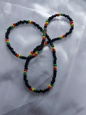 Handmade Necklace Rasta Jamaican Style 18  Long. • $35.99