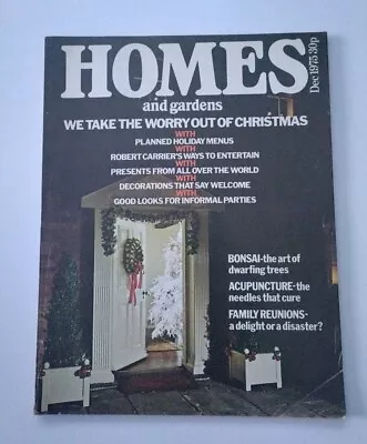 Homes & Gardens Magazine December 1975 • £7.99