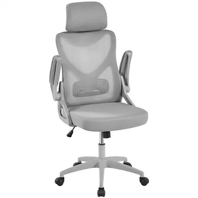 High Back Mesh Office Chair Ergonomic Desk Chair W/Headrest Adjustable Armrests • £65.99