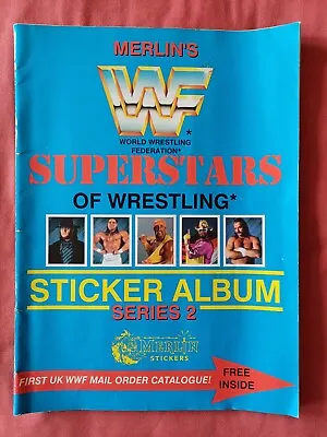 1991 Merlin WWF Superstars Of Wrestling Sticker Album  100%  & 35 Trading Cards. • £54