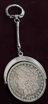 1879 Morgan SILVER Dollar $1 In KEY CHAIN ANTIQUE COLLECTIBLE U.S. HISTORIC COIN • $66.95