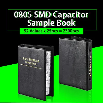 0805 Assortment SMD Capacitor Electronic Components Kit Sample Book 92 Values • $23.10