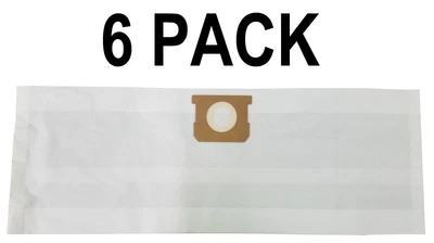 $12.99 • Buy 6 Dust Filter Bags For Vacmaster 5-8 Gallon Shop Vacs VF408, VF410P & F408B