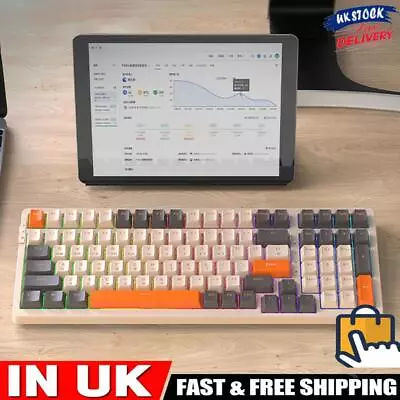 RGB Backlight Gaming Keyboard K98 Mechanical Keyboard USB (shimmer Red Axis) • £53.19