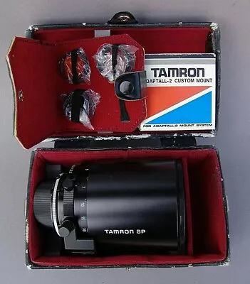 Tele Macro Tamron Sp Lens 1:8/500 MM For Nikon F50 With Accessories & Adapter • £197.99