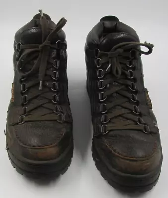 Mephisto Brown Leather Trekking/Hiking Boots Womens Size 10 US 7.5 AU • $39