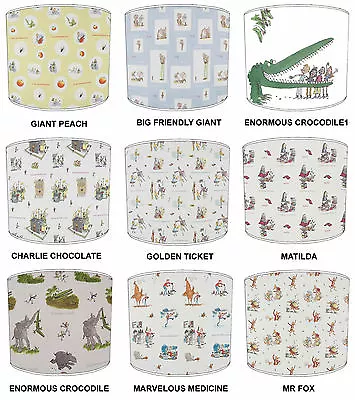 Roald Dahl Books Designs Lampshades Ideal To Match Roald Dahl Duvet Covers. • £27.99