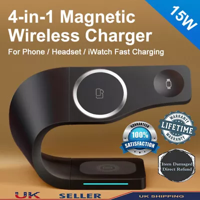 £23.99 • Buy 3 In 1 Charging Dock Phone Charger Stand For IPhone / Apple Watch Series Station