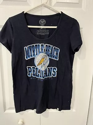 Vintage Myrtle Beach Pelicans Baseball Women's T Shirt L- Gently Used • $11.04