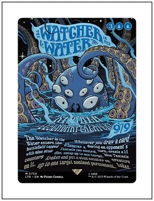 1x The Watcher In The Water Poster Borderless Lord Of The Rings MTG NM • $8.50