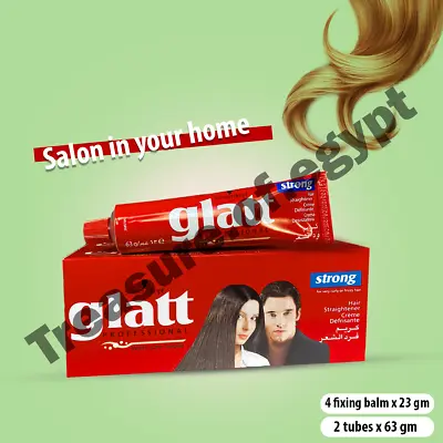 2 X 63 Gm Glatt STRONG Hair Straightener Cream Curly &Frizzy Hair  Schwarzkopf • £17.99