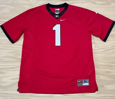 Nike University Of Georgia Bulldogs Football Jersey Fits Youth XL - Adult Small • $19.99