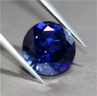 Top Quality ROUND SHAPE BLUE SAPPHIRE LAB-CREATED AAAAA+ LOOSE GEMSTONE 1pcs • $69