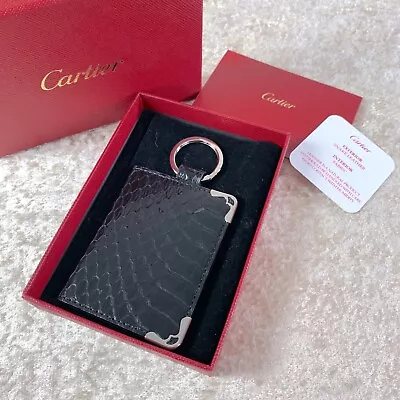 Authentic Cartier Black Key Card Photo Holder With Case • $110