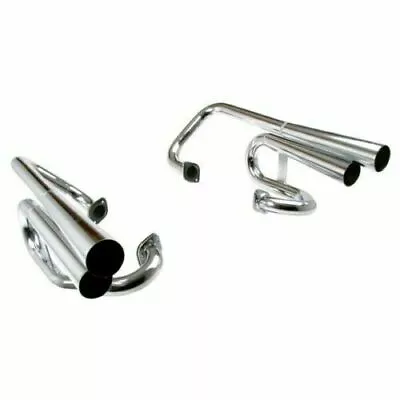 Empi 18-1047 Stainless Steel Mega Dual Exhaust Bugpack Vw Dune Buggy Rail Engine • $387.95