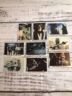 Lot Of 9 1977 1980 Star Wars Empire Strikes Back Burger King VTG Trading Cards • $15.29