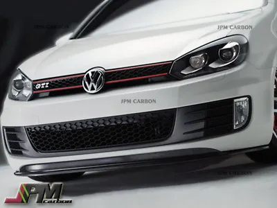 E Style Carbon Fiber Front Bumper Lip For 2008-2014 Volkswagen GTI MK6 Only • $359.99