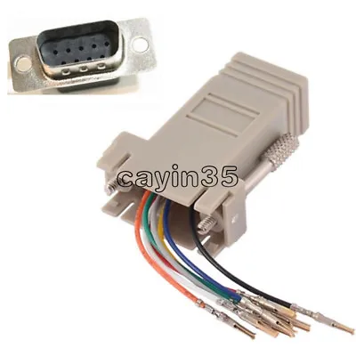 £1.19 • Buy Extender Male DB9 To RJ45 Female RS232 Female M/F Adapter Connecter Convertor UK