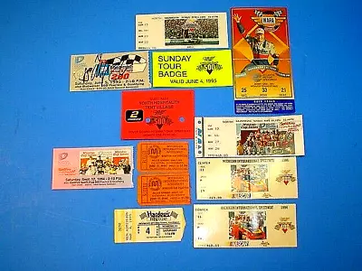 VINTAGE MID-1990's NASCAR TICKET STUBS • $22