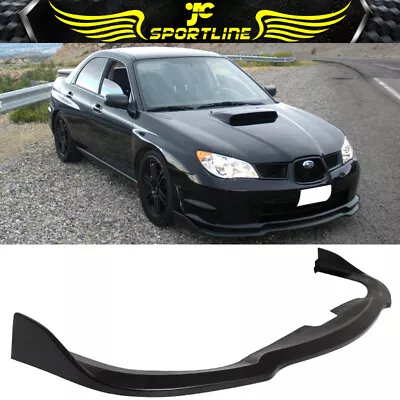 Fits 06-07 Subaru Impreza WRX Front Bumper Lip Spoiler CS Sport Style Black PP • $67.99