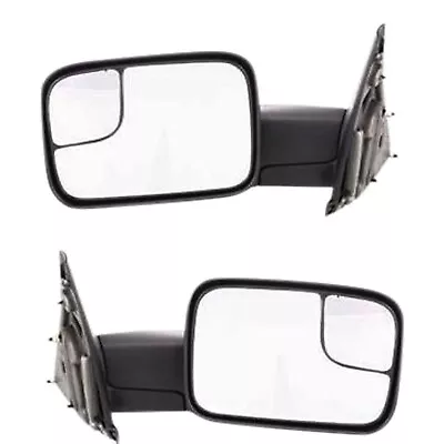 Set Of 2 Towing Mirrors  Driver & Passenger Side For Ram Truck Left Right Pair • $98.89