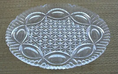 £9.99 • Buy Vintage Art Deco(?) Cut Glass/Crystal(?) Dressing Table Tray