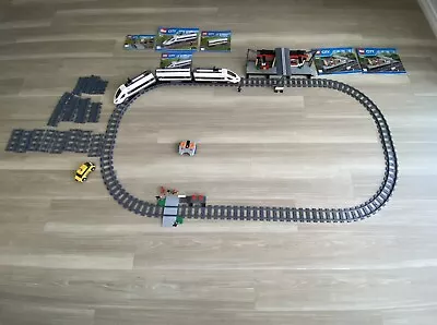 LEGO City 60051 High-speed Passenger Train Plus LEGO City 60050 Train Station. • $350