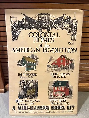 New Vintage Colonial Homes Of The American Revolution Mini-Mansion Model Kit • $13