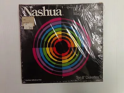 NASHUA Professional Magnetic Media Certified Error Free Ten 8  Diskettes Sealed • $24.99