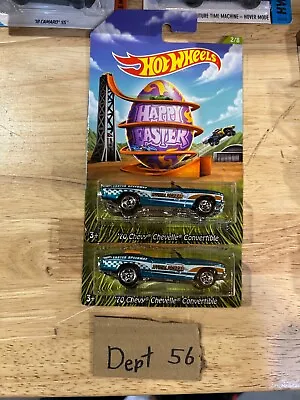 Lot Of 2 2014 Hot Wheels Easter ‘70 Chevy Chevelle Convertible 2/8 • $9.99