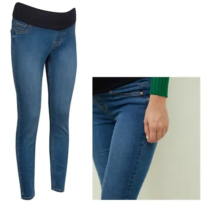 Maternity New Look Under Bump Skinny Jeggings Blue Sizes 8 - 18 EXPRESS OPTION • £8.95