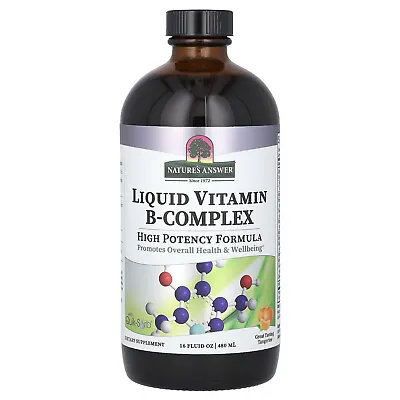 Liquid Vitamin B-Complex Great Tasting Tangerine 16 Fl Oz (480 Ml) • $23.24