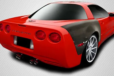 FOR 97-04 Corvette C5 2dr Carbon Fiber ZR Edition Rear Fenders 2pc 107097 • $1367